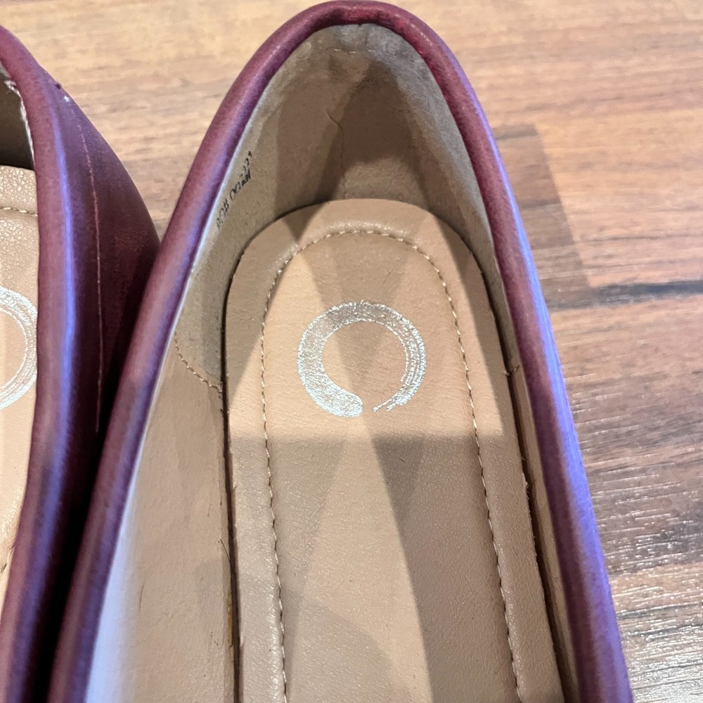 Journee Collection Women's Loafers Shoes Size 9 Burgundy Fall Buttermom - Picture 6 of 7